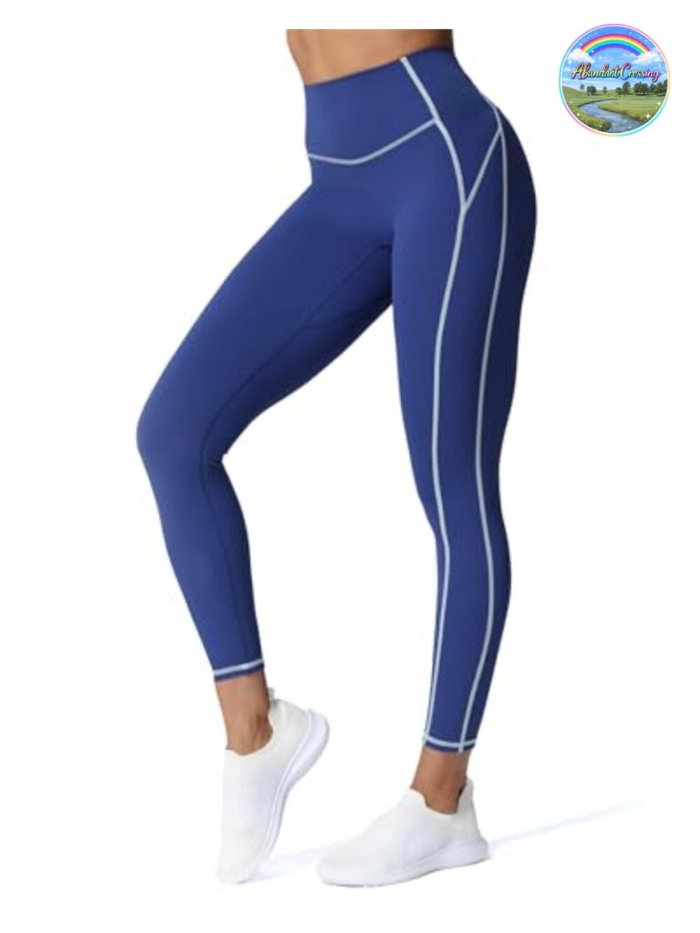 Compressive Yoga Leggings 26" High Rise Nylon Spandex Athletic